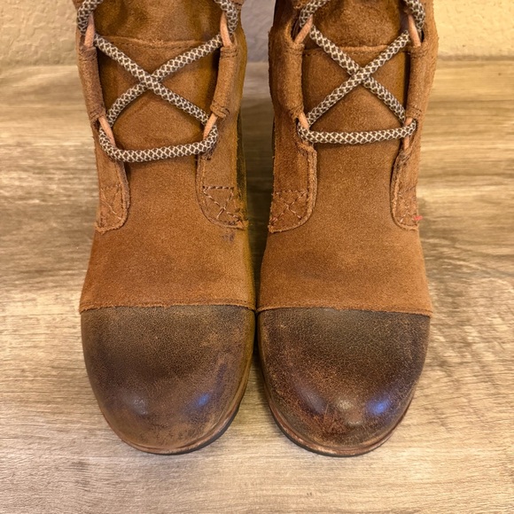 Sorel Cate The Great Wedge Boots Waterproof full grain leather Womens - Picture 7 of 16